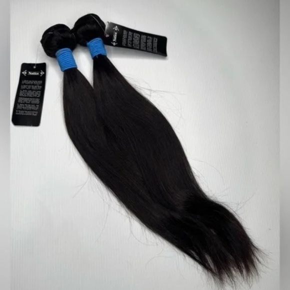 Other - 100% Human hair Straight Natural Black Bundles in 16 In